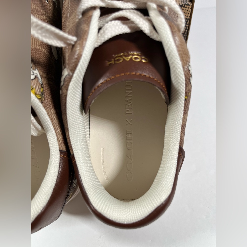 NEW Limited Coach X Peanuts men Sneaker Signature Canvas size 8.5D - Picture 6 of 7